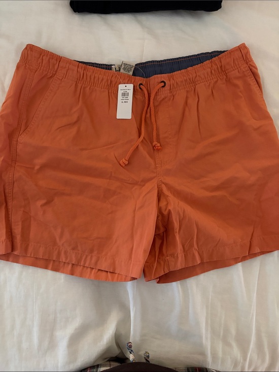 L.L. Bean Other - Men's Orange 6” Board Shorts with Drawstring